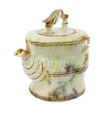 Jade Carving Bamboo Teapot