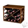 12 Bottle X Cube-Stack Wine Rack (Light Finish