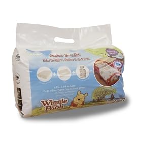 Character World 125 x 150 cm Disney Winnie the Pooh Playground Junior Rotary Bedding Bundle