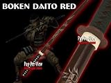 2 Red Dragon Wooden Bokken - Daito Katana Practice Swords SET 2 Red Dragon Wooden Bokken - Daito Katana Practice Swords SET