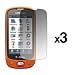 3 Pack of Premium Crystal Clear LCD Screen Protectors for Samsung Highlight T749