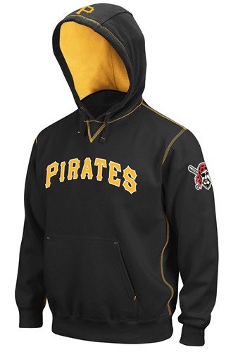 Majestic Pittsburgh Pirates Black Golden Child Pullover Hoody Sweatshirt (X-Large)