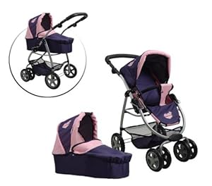 Knorrtoys Coco 90794 - Cochecito de paseo para muñecas con capazo (a partir de 3 años)