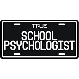 New  True School Psychologist  License Plate Occupations