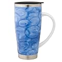 Ceramic & Stainless Steel Insulated Mug - Blue Whirl