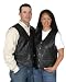 Rebel Ryder Men / Womens Stone Leather Vest (X-Large)