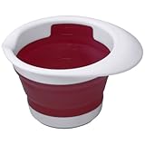 Progressive International 1 Cup Liquid Collapsible Measuring Cup, Red and White
