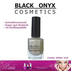 Nagellack Black Onyx 12ml Silber 244