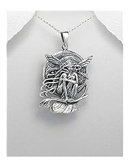 Fairy Pendants Necklace In 92.5 Sterling Silver