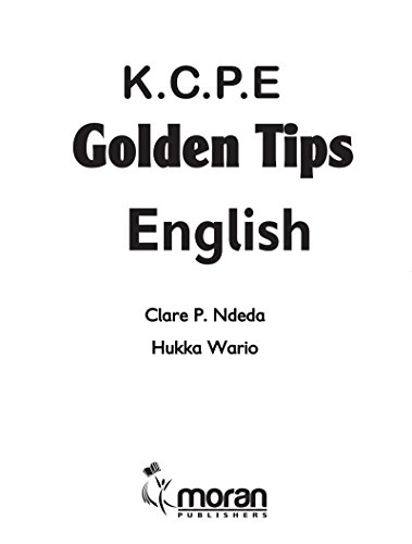 K.C.P.E. Golden Tips: English