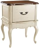 Provence Single File Cabinet, 30"Hx24"W, WHITE CHSNT TOP
