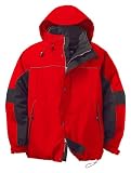 Men's 3-in-1 Geometric Two-tone Jacket