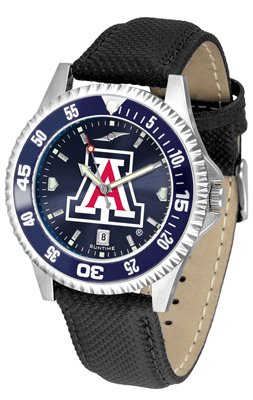 Arizona Wildcats UA NCAA Mens Leather Anochrome Watch