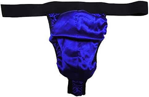 OpenHappiness Men Thong/Briefs Silk Satin Plain 2pcs Random Color S-5XL