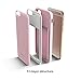 Slider 3-Layered TPU PC Storage Slot Sliding Case for iPhone 6S Plus / 6 Plus - Baby Pink