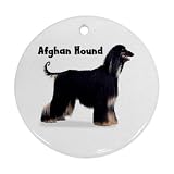 Afghan Hound Black Ornament (Round)