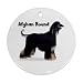 Afghan Hound Black Ornament (Round)