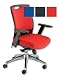 Adroit Rossillion Task Armchair Back H500mm W490xd510xh440 510mm Red