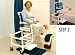 `Dual Commode Shower/Transfer Chair Deluxew/OneStep Lock