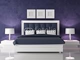 Wallmonkeys Peel and Stick Wall Decals - Dark Purple Bedroom - 48
