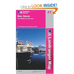 Ben Nevis, Fort William and Glen Coe (OS Landranger Map Series)
