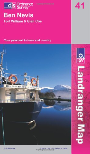 Produkt-Bild: Ben Nevis, Fort William & Glen Coe 1 : 50 000 (OS Landranger Map)