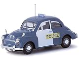 Diecast Model Morris Minor Metropolitan Police 175th Anniversary in Blue and White