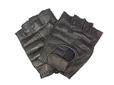Boston Traveler Fingerless Top Grain Deerskin Biker Gloves