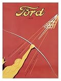 Ford V-8, c.1933 Art Giclee Poster Print, 18x24