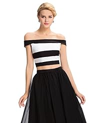 Off the Shoulder Cocktail Short Satin/Spandex/Tulle Corset   Waistline Evening Dress/Homecoming Dress/Party Dress 