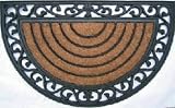 Palm Fibre #PLM 11219 18x30 Half Round Door Mat