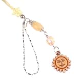 Hand Crafted Cellular Phone Charm - Bead Sun - Multi Color