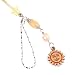Hand Crafted Cellular Phone Charm - Bead Sun - Multi Color