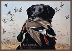Associated Weavers "King Buck" (Black Lab) Wildlife Rug 37" x 52"