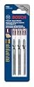 BOSCH T503 3 Piece Bi-Metal T-Shank Laminate Flooring Jig Saw Blade Set