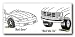 Plastics Designs Mfg - Parking Target Peel-&-Stick Parking Aid (1102)