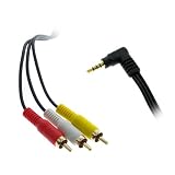 413VAC5%2BT0L. SL160  GTMax Premium Gold Plated 3.5mm Plug to 3 RCA Camcorder Audio Video A/V Cable 6Feet for Sony JVC Panasonic Canon Samsung Camcorders Reviews
