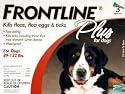 Frontline Plus, Dogs 89-132 lbs, 3 Tubes