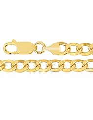 14K Yellow Gold Curb Lite Chain (Width 4.7mm)