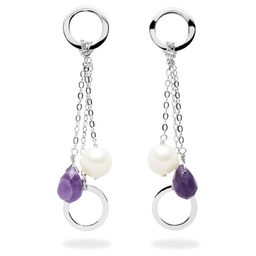 Valero Pearls pearls4girls Damen-Ohrstecker 925 Sterlingsilber S&uuml;&szlig;wasser-Zuchtperlen wei&szlig;  Preisvergleich