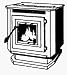 England's Stove 55-SHP10 Pellet Stove/Pedestal