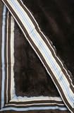 Brown Plush/Beary Blue Stripe Trim