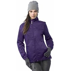 Windbreaker / Regenjacke / Windjacke "Sirocco" zum Zusammenrollen und Verstauen mit H�ftg�rtel von B & C f�r Damen. Farbe: purple Gr��e: M