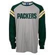 Men`s Green Bay Packers Fan Grey L/S Crew Neck Tshirt