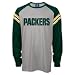 Men`s Green Bay Packers Fan Grey L/S Crew Neck Tshirt