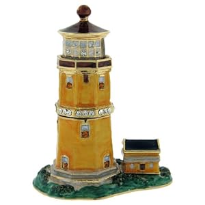 Click to buy Maine Wedding Venues: Lighthouse Keepsake Box with Swarovski Crystalsfrom Amazon!