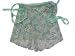 Pale Green with Tiny Blue and Lavender Flowers Wrap Ballet Skirt w/matching Hair Scrunchie S/M Adult/ Large child