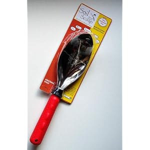 Soil Scoop with Ergonomic Comfort Grip - Red