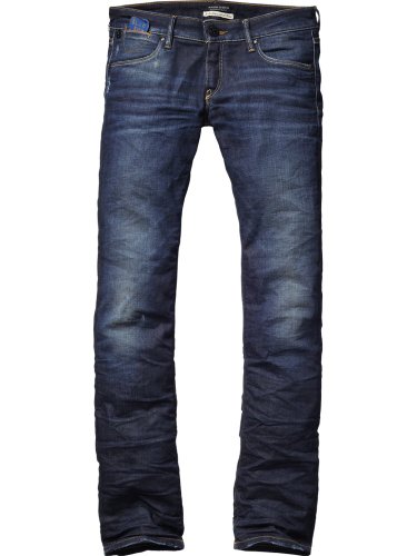 Maison Scotch Damen Hose/ Lang cinq-P - Straight leg - powerHD10Abyss - 11240885702, Gr. 2 Preisvergleich