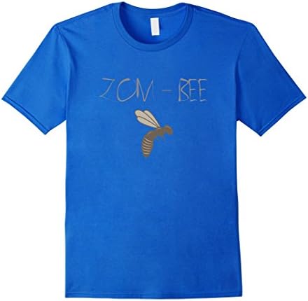 Men's Zom-Bee Flying Bee Halloween Costume T-Shirt Tee Medium Royal Blue